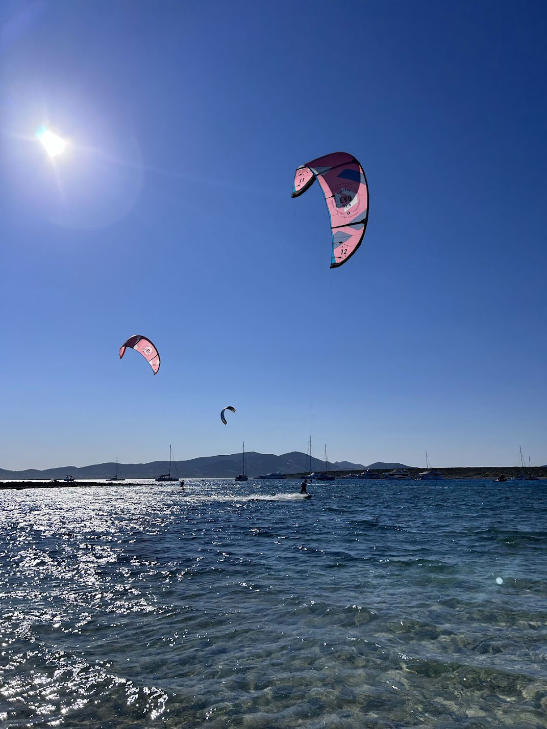 Kiteboarding Caribbean catamaran