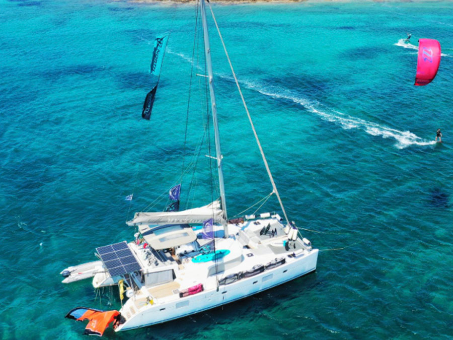 Greece Cyclades kiteboarding