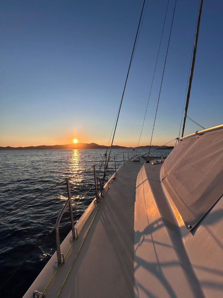 Abakiting team on catamaran